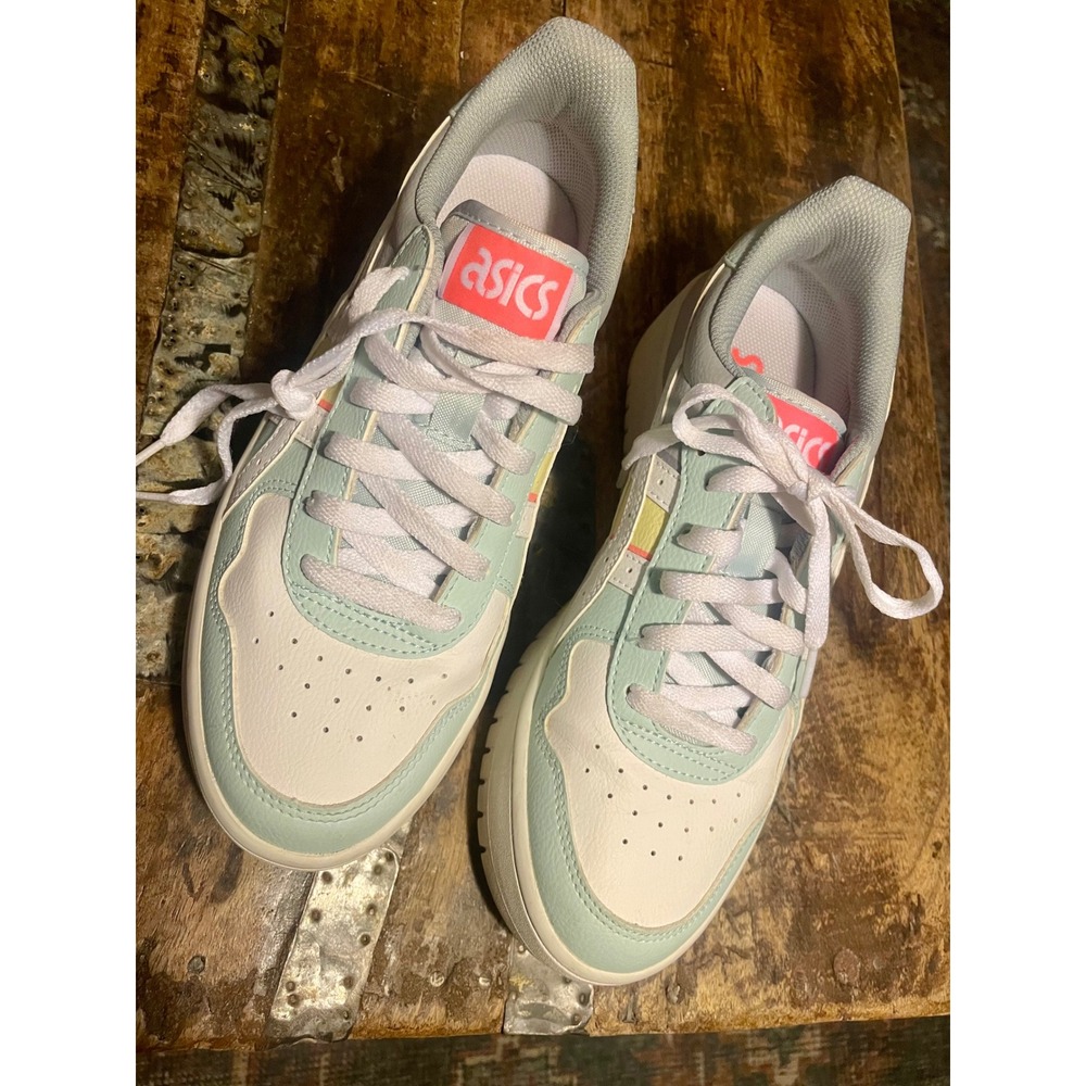ASICS Japan S PF White Aqua Angel Platform Sneakers 1202A323 Womens 8.5